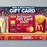 DALL·E 2025-01-24 19.56.47 - A horizontal banner for a McDonald's Gift Card giveaway, featuring McDonald's signature red and yellow colors. The banner includes a digital gift card
